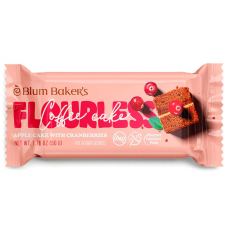 Blum Baker`s ābolu kūkas batoniņš ar dzērvenēm, bez pievienota cukura, 50g